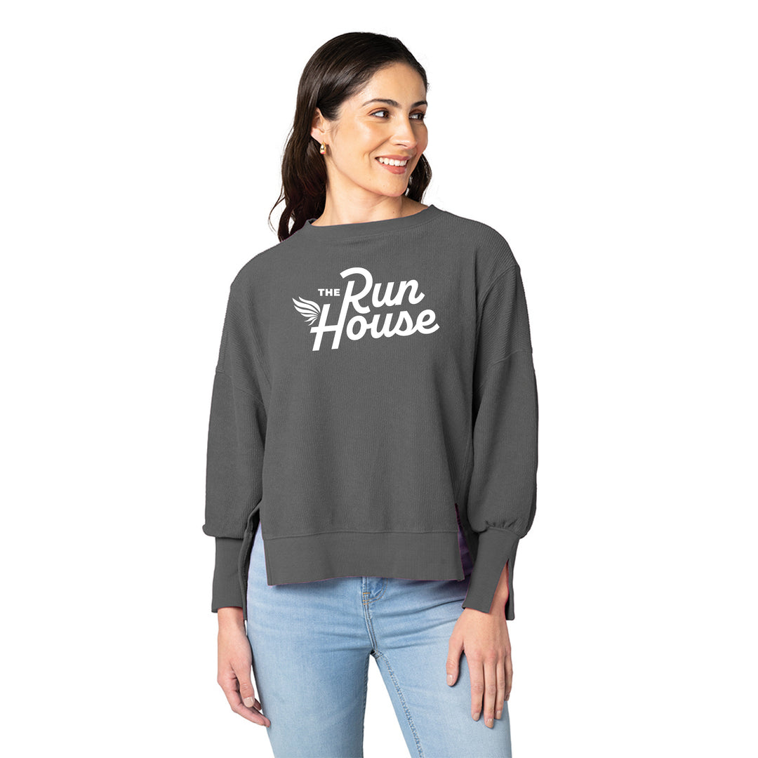 Charles River Women's Camden Spliced Crew Neck Sweatshirt (5523)