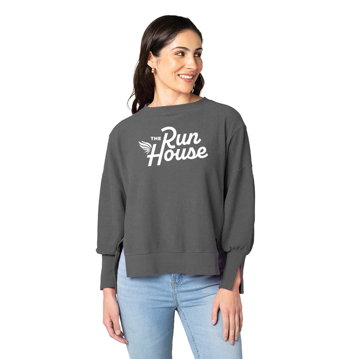 Charles River Women's Camden Spliced Crew Neck Sweatshirt (5523)