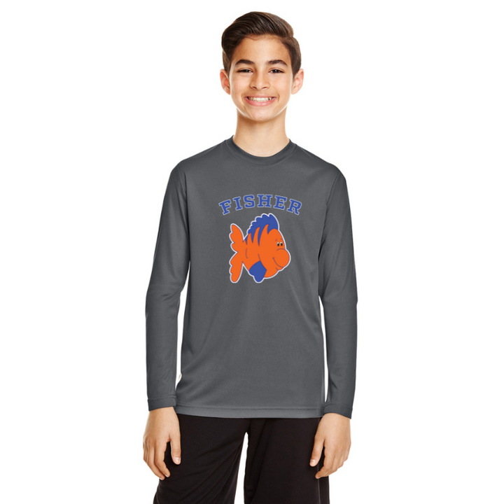 Fisher Elementary School - YOUTH Zone Performance Long Sleeve T-Shirt (TT11YL)