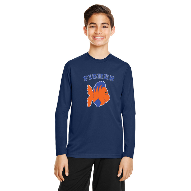 Fisher Elementary School - YOUTH Zone Performance Long Sleeve T-Shirt (TT11YL)