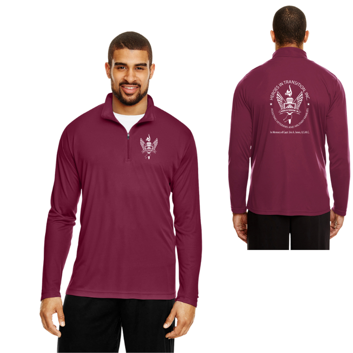 Heroes in Transition- Team 365 Men's Zone Performance Quarter-Zip (TT31)