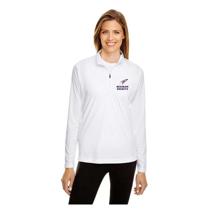 Camiseta de tirantes con cremallera de rendimiento Zone Performance para damas Team 365 de Needham HS Boosters (TT31W)