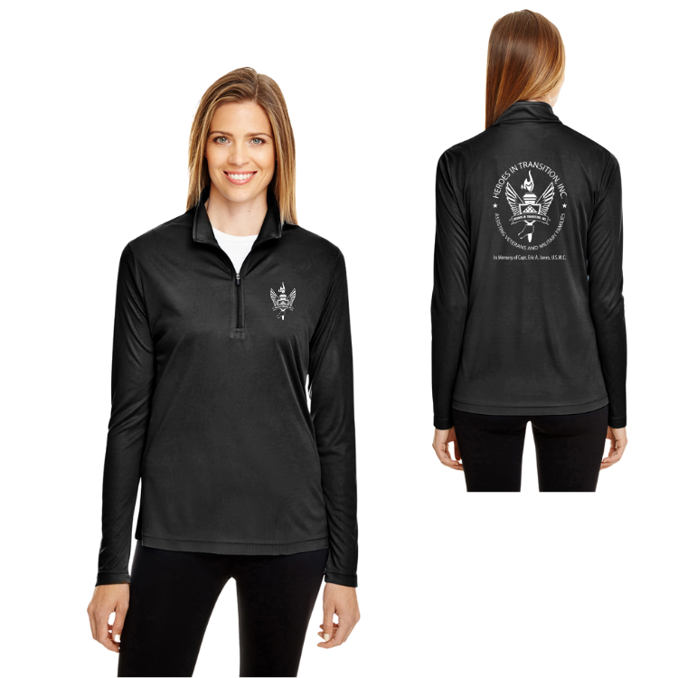 Heroes in Transition- Team 365 Ladies' Zone Performance Quarter-Zip (TT31W)