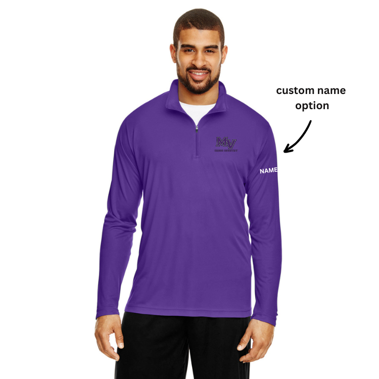 Marthas Vineyard Cross Country - Chaqueta de media cremallera Zone Performance para hombre (TT31)