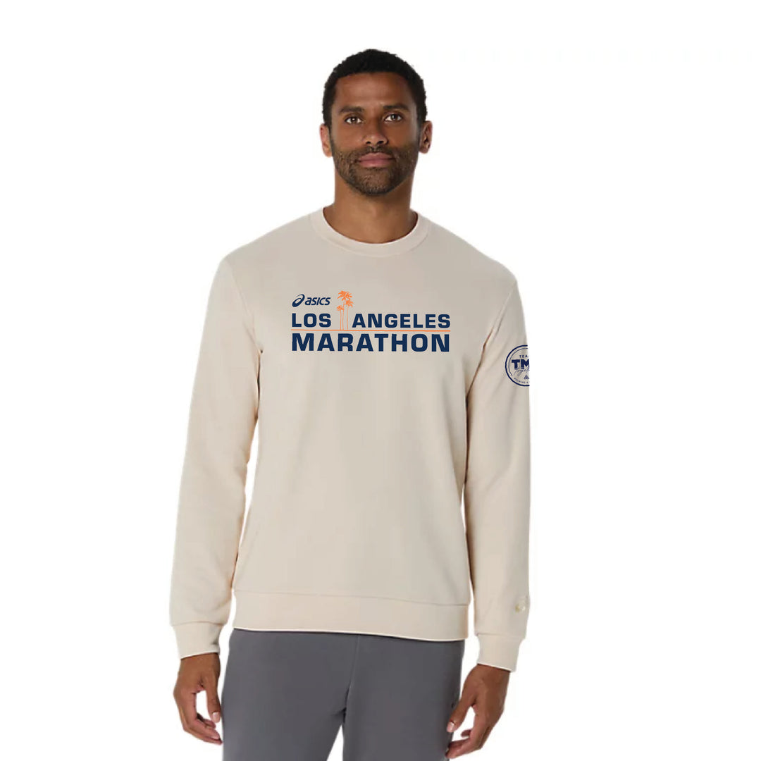 Team TMF / ASICS LA Marathon - ASICS Unisex Sweat Crew Neck Top Oatmeal (2031E908) (LA26-01, TMF-05)