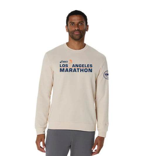 Team TMF / ASICS LA Marathon - ASICS Unisex Sweat Crew Neck Top Oatmeal (2031E908) (LA26-01, TMF-05)