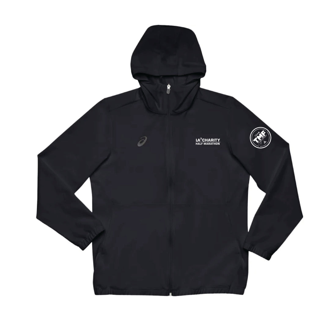 Team TMF / LA Charity Half Marathon - ASICS Men's Track Woven FZ Jacket (Black) (2031A759.90) (LA26-22, TMF-06)
