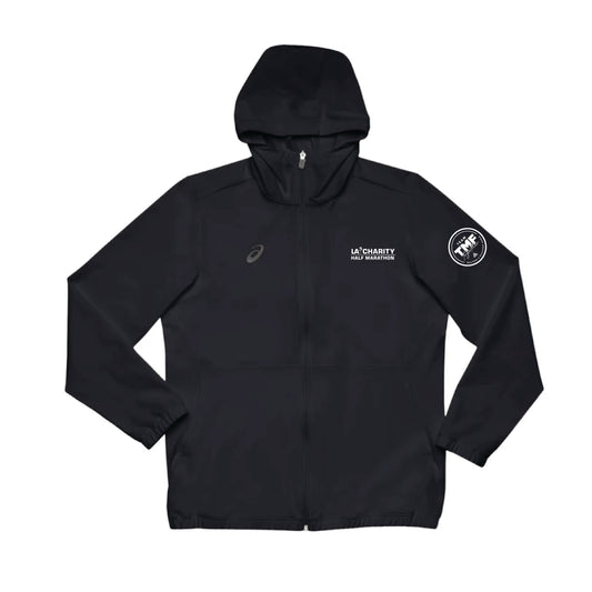 Team TMF / LA Charity Half Marathon - ASICS Men's Track Woven FZ Jacket (Black) (2031A759.90) (LA26-22, TMF-06)