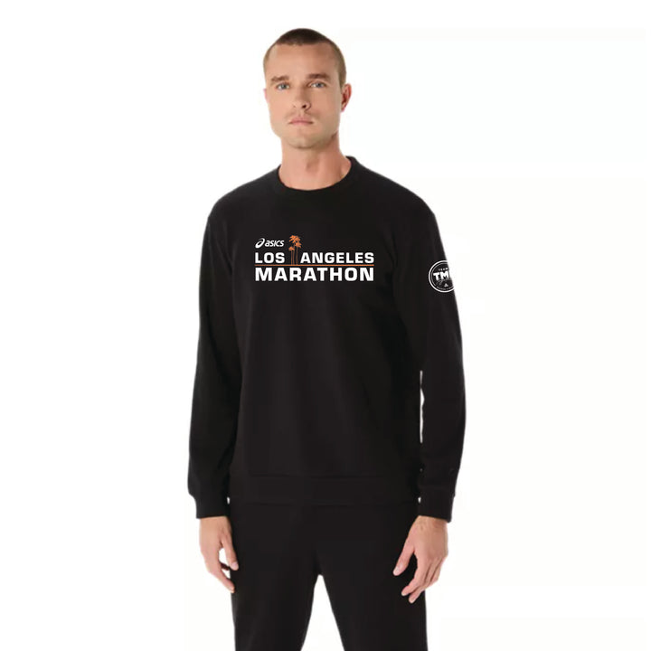 Team TMF / ASICS LA Marathon - ASICS Unisex Sweat Crew Neck Top Performance Black (2031E908) (LA26-03, TMF-06)