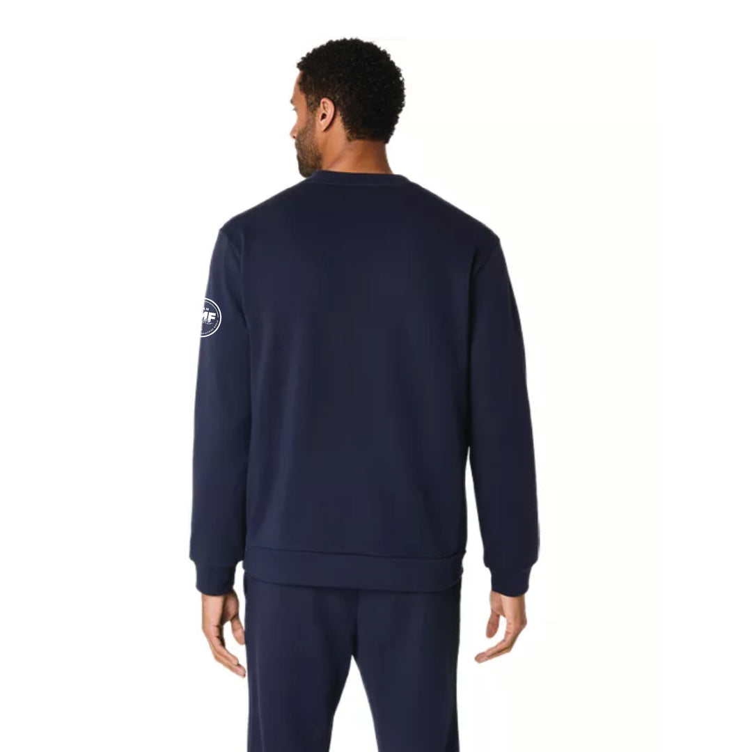 Team TMF / LA Charity Half Marathon - ASICS Unisex Sweat Crew Neck Top Midnight (2031E908) (LA26-21, TMF-06)