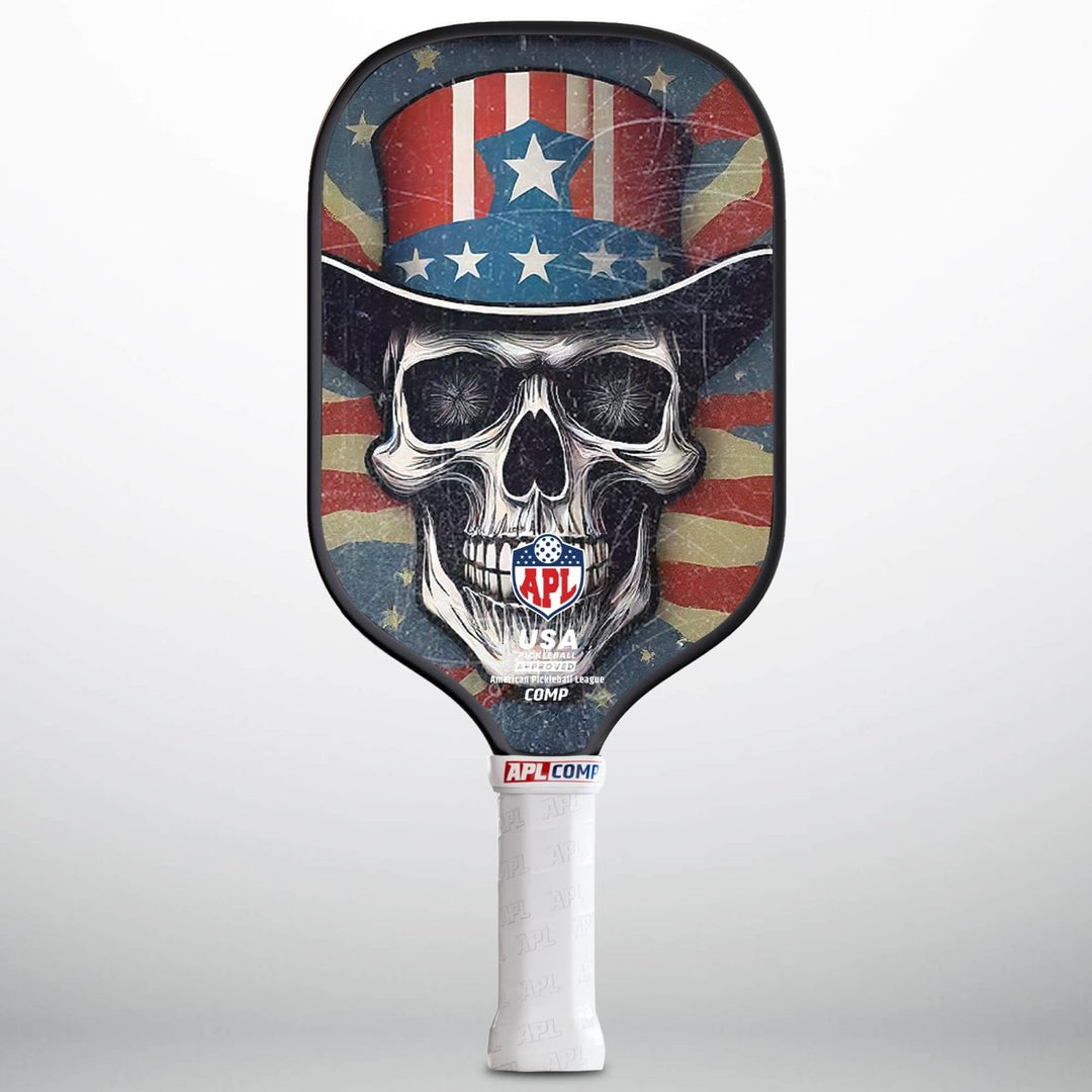 APL - Skulls Hat Pickleball Paddle | 16mm Carbon Fiber | Best Pickleball Paddles | American Pickleball League