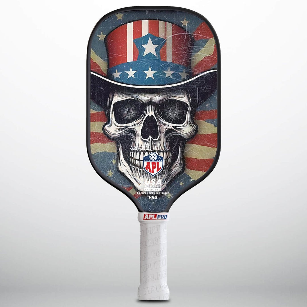 APL - Skulls Hat Pickleball Paddle | 16mm Carbon Fiber | Best Pickleball Paddles | American Pickleball League