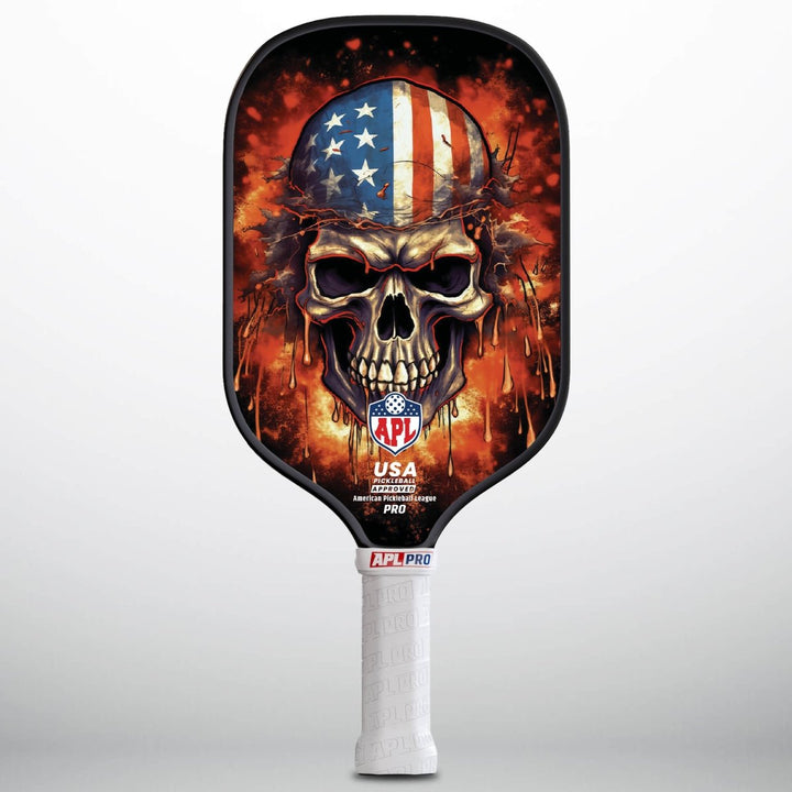 APL - Burning Skull | 16mm Carbon Fiber | Best Pickleball Paddles | American Pickleball League