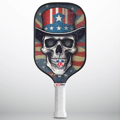 APL - Skulls Hat Pickleball Paddle | 16mm Carbon Fiber | Best Pickleball Paddles | American Pickleball League