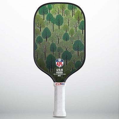 APL - Trees Pickleball Paddle | 16mm Carbon Fiber | Best Pickleball Paddles | American Pickleball League