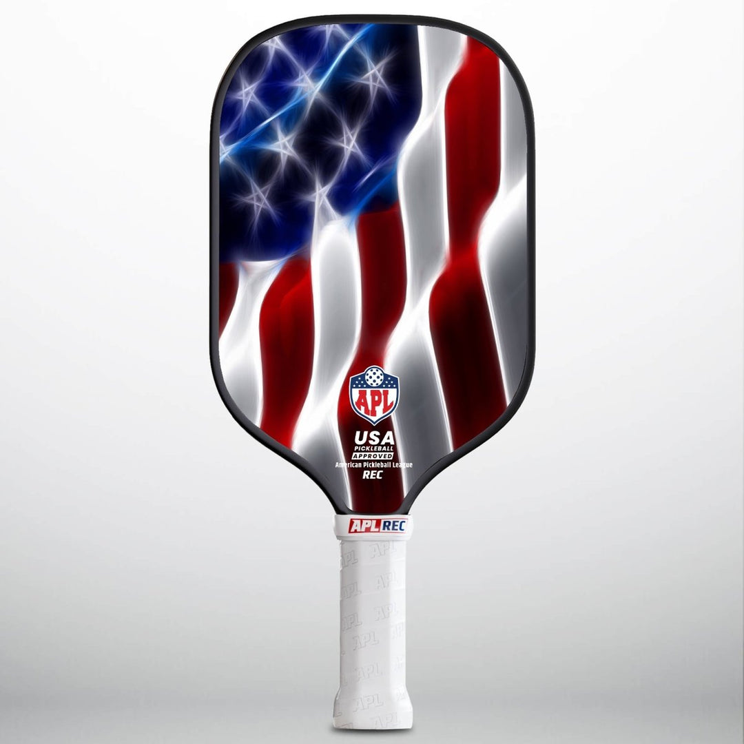 APL - Waving Flag Pickleball Paddle | 16mm Carbon Fiber | Best Pickleball Paddles | American Pickleball League