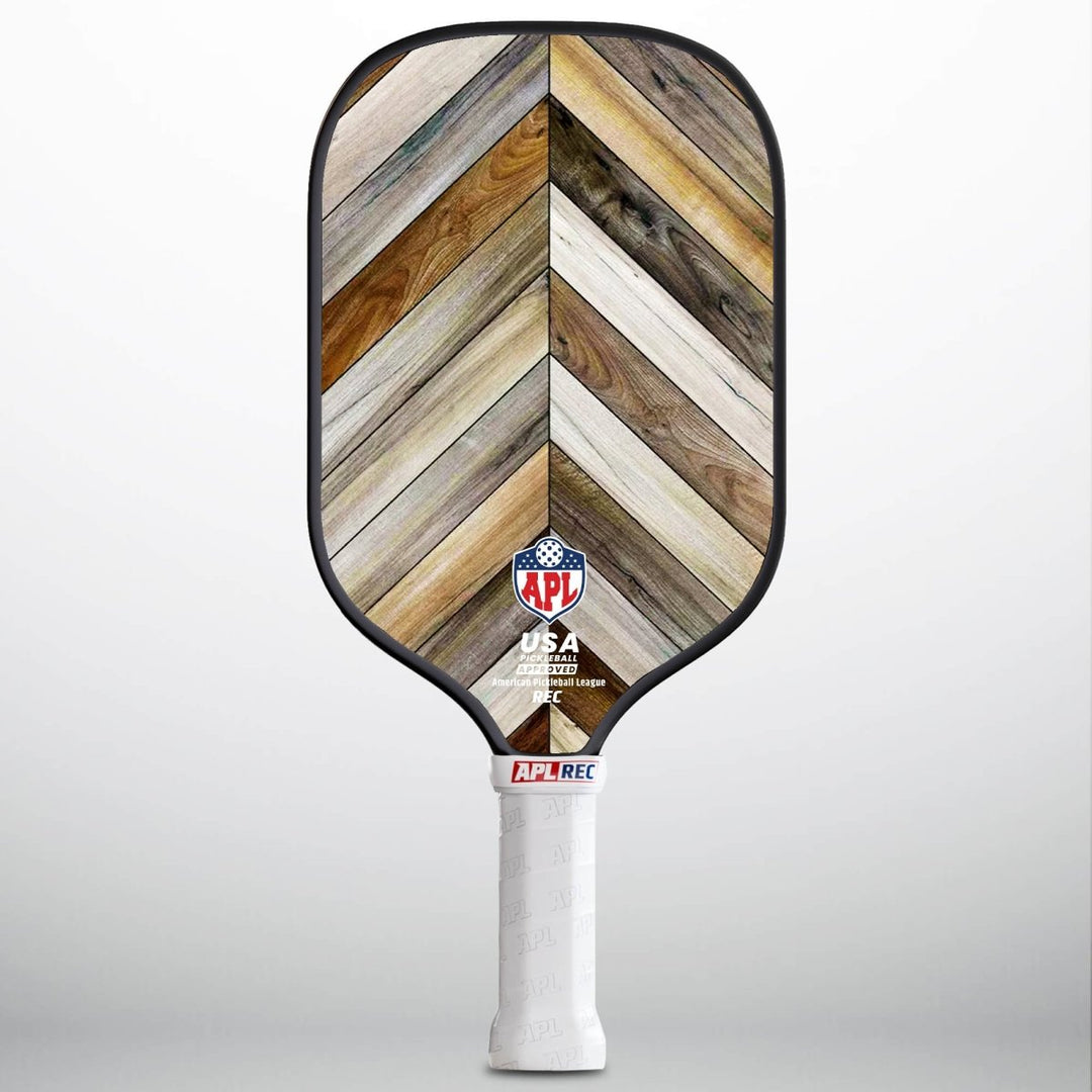 APL - Wooden Patterns Pickleball Paddle | 16mm Carbon Fiber | Best Pickleball Paddles | American Pickleball League