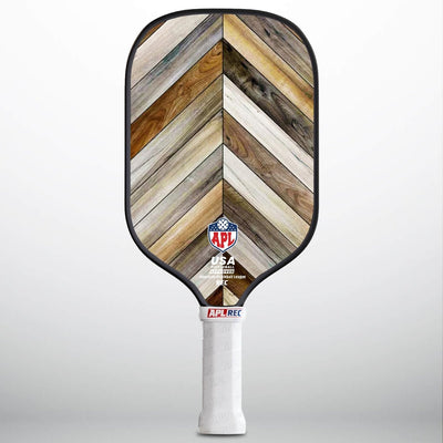 APL - Wooden Patterns Pickleball Paddle | 16mm Carbon Fiber | Best Pickleball Paddles | American Pickleball League