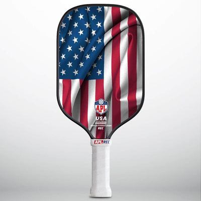 APL - US Flag Pickleball Paddle | 16mm Carbon Fiber | Best Pickleball Paddles | American Pickleball League