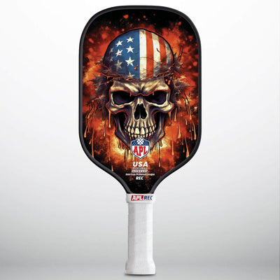 APL - Burning Skull | 16mm Carbon Fiber | Best Pickleball Paddles | American Pickleball League