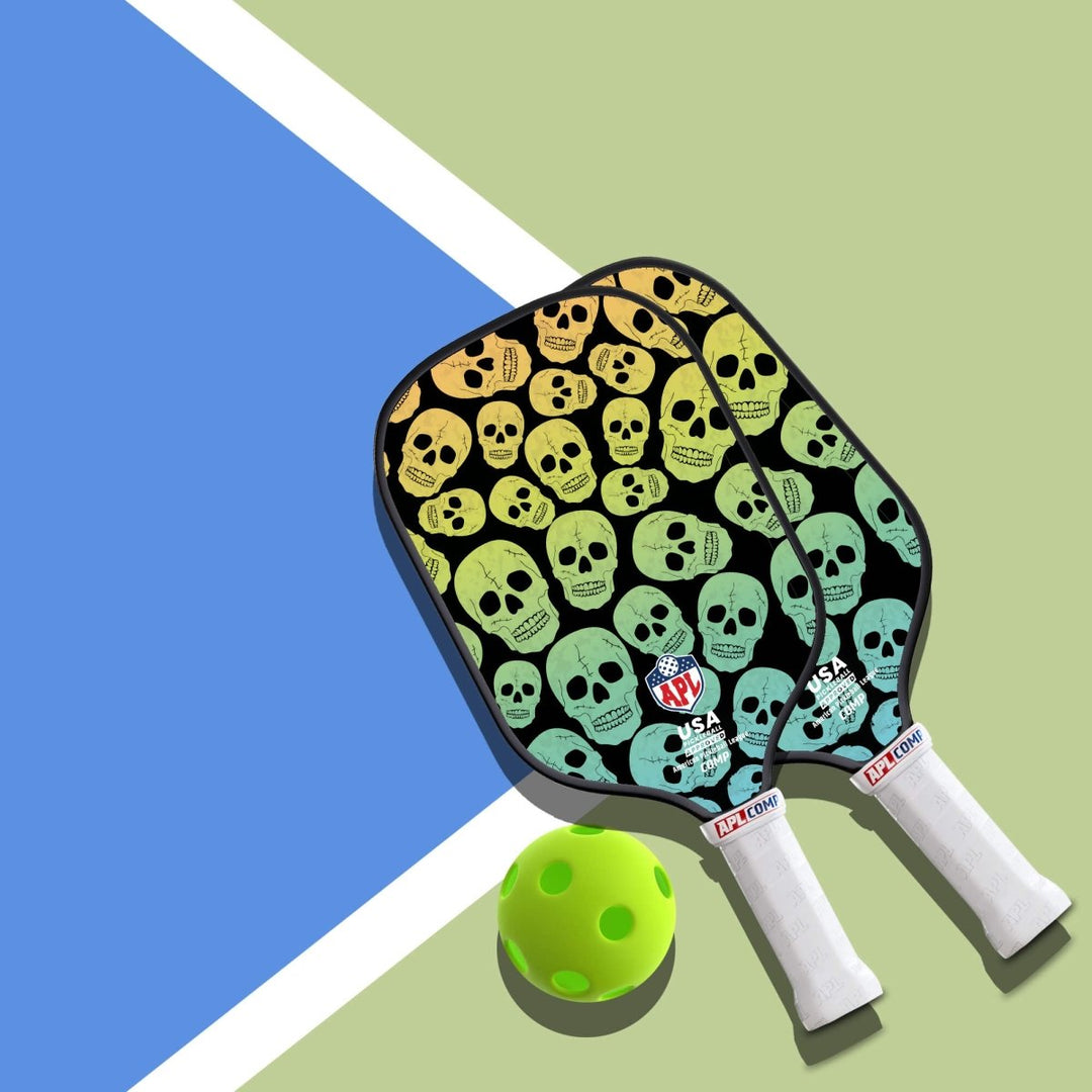 APL - Skulls Pickleball Paddle | 16mm Carbon Fiber | Best Pickleball Paddles | American Pickleball League