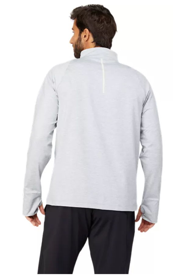 ASICS Men's Thermopolis Quarter Zip Light Heather Gray (2011C011)