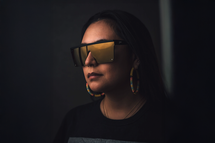 Tidal Wave - Matte Black - 24K Gold Lens Polarized
