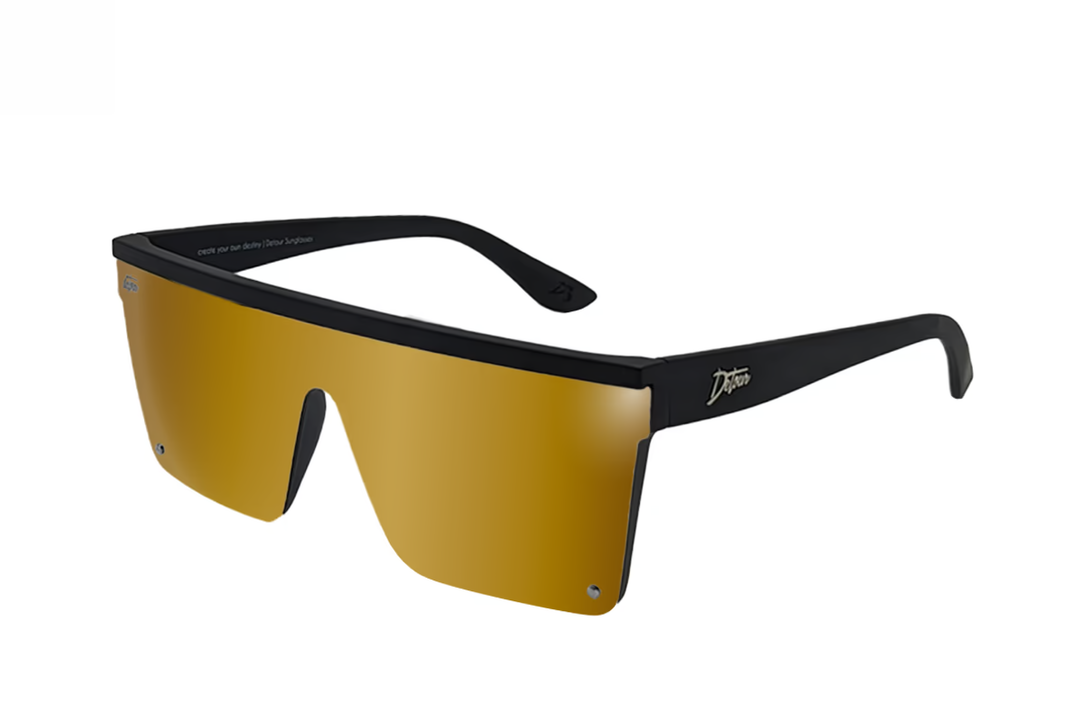 Tidal Wave - Matte Black - 24K Gold Lens Polarized