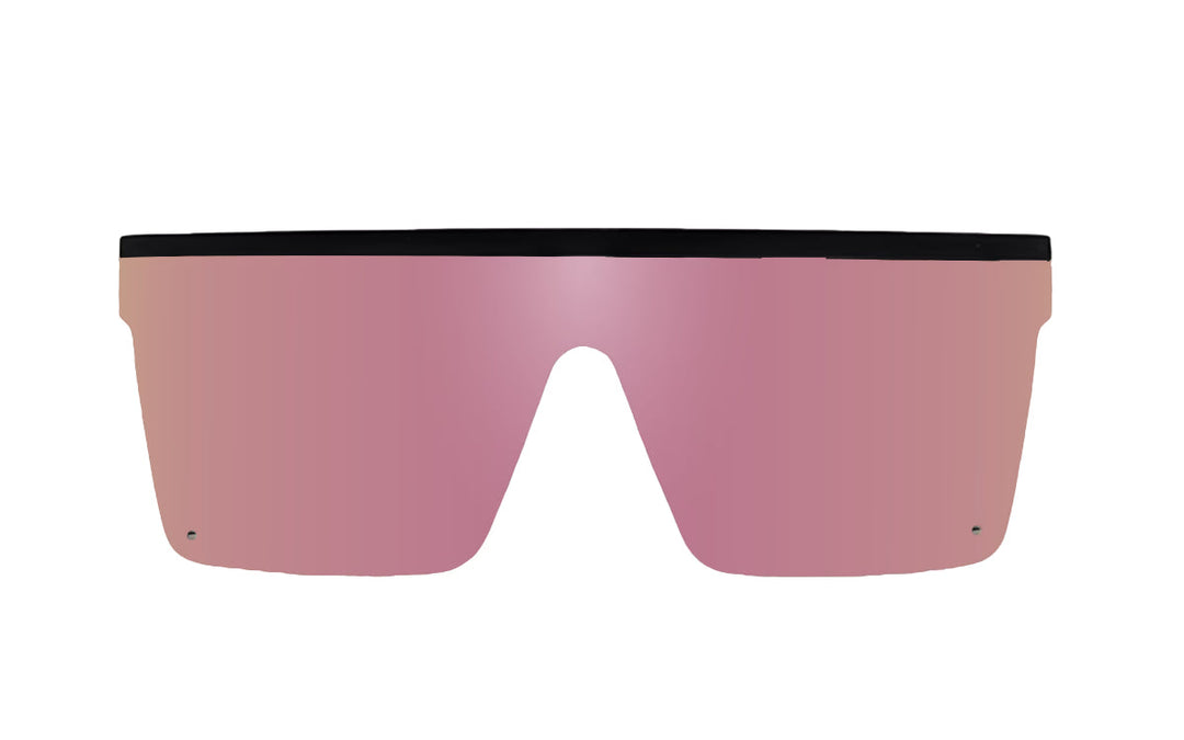 Tidal Wave - Matte Black - Rose Quartz Pink Lens Polarized