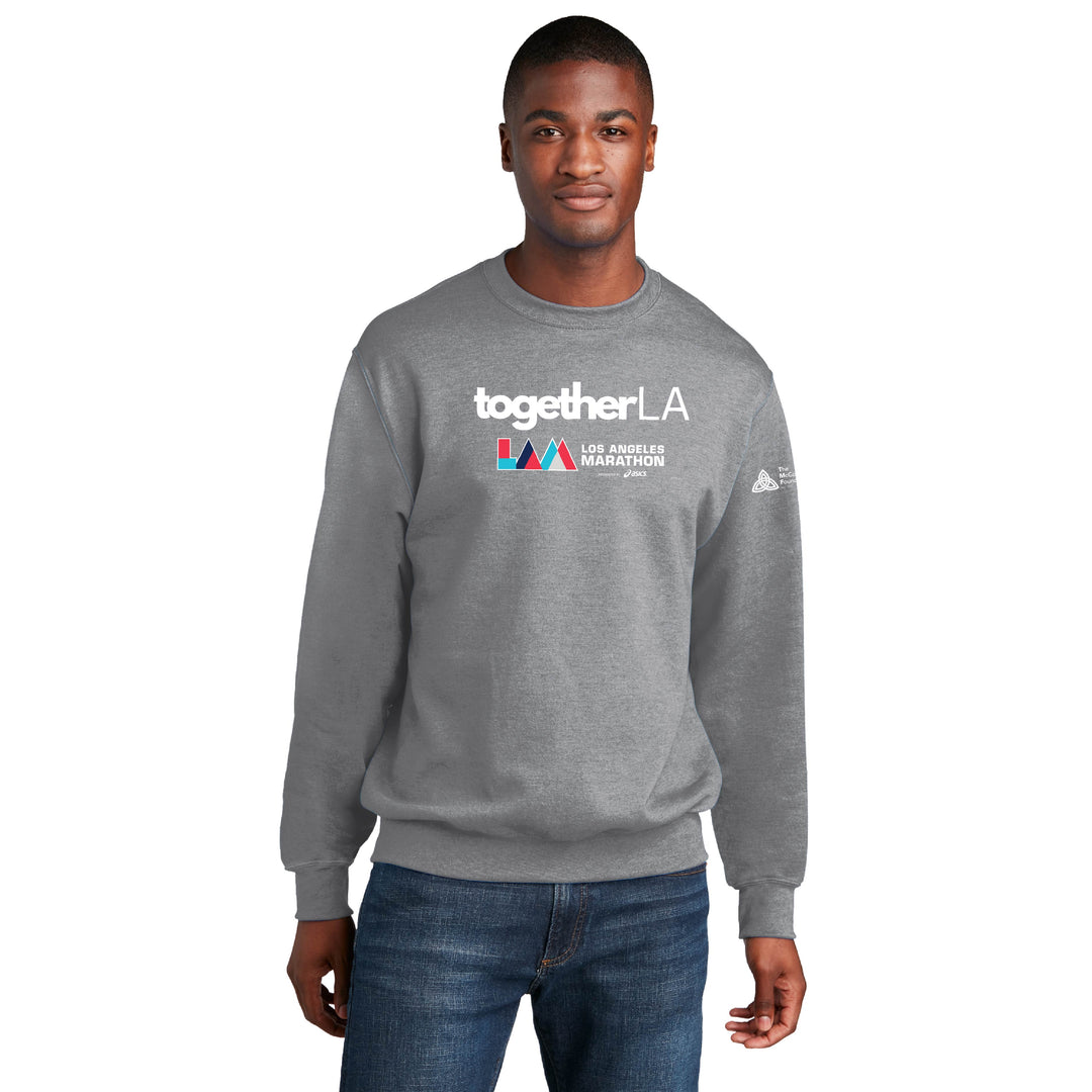 LA Marathon/Together LA -  Fleece Crewneck Sweatshirt (PC78)