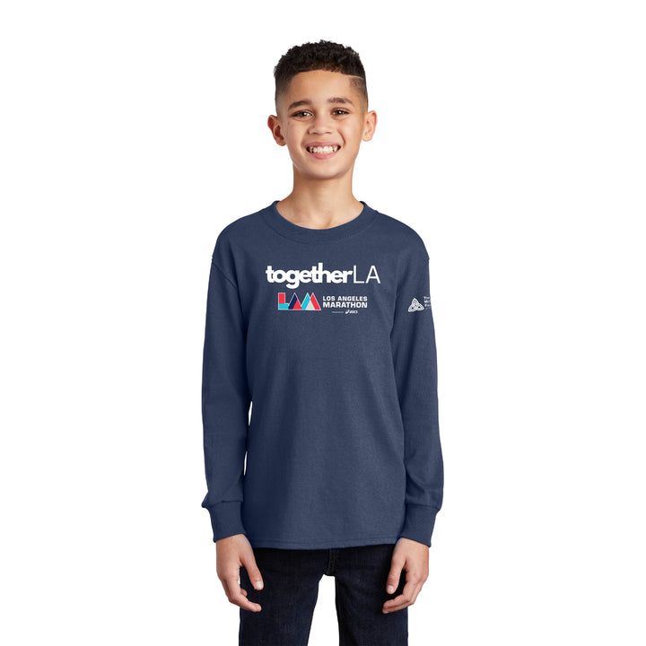 LA Marathon/Together LA - Youth Cotton Long Sleeve Tee (PC54YLS)