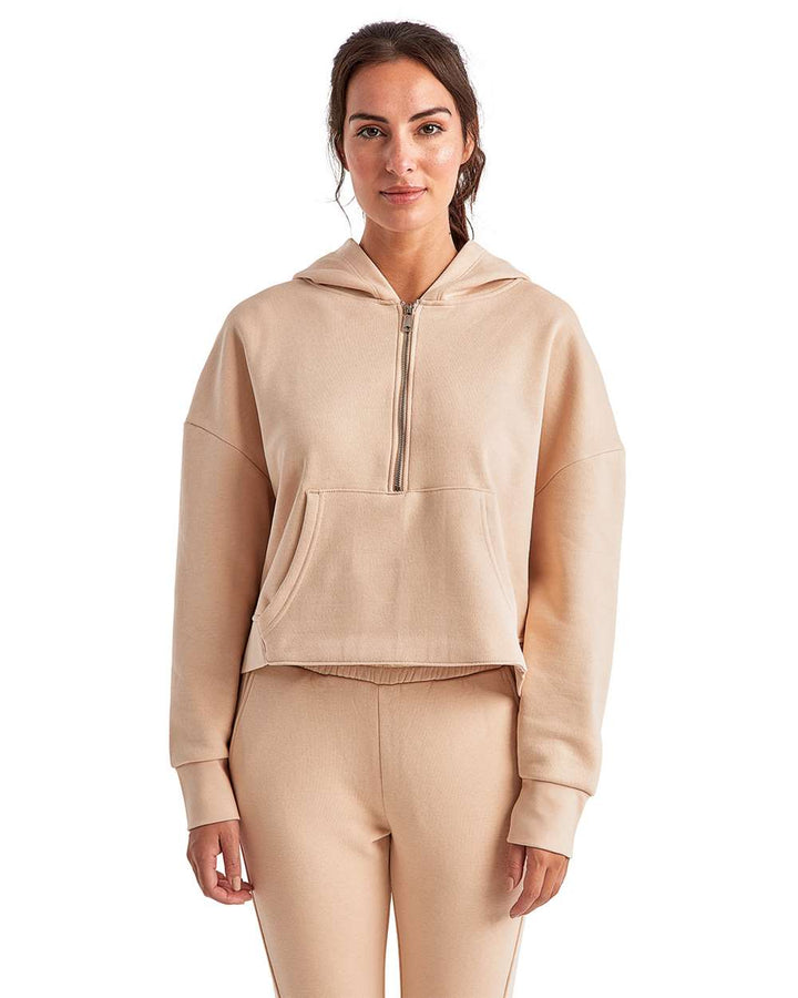 TriDri Women's Alice Half-Zip Hooded Sweatshirt (TD077)