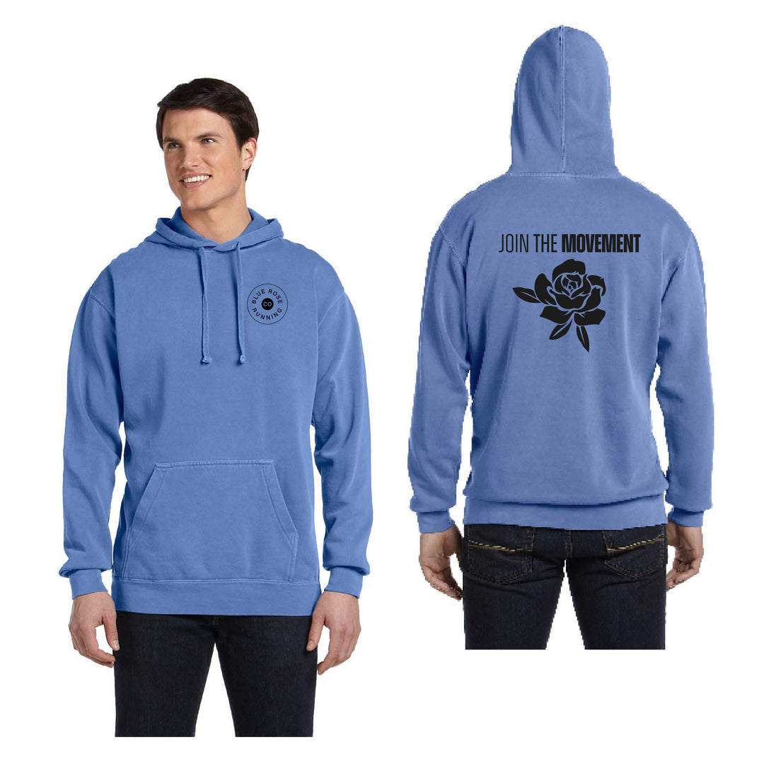 Sudadera con capucha unisex para adultos Blue Rose Running (1567)