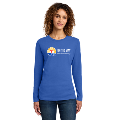 United Way Gordon County - Women's Long Sleeve Core Cotton Tee (LPC54LS)