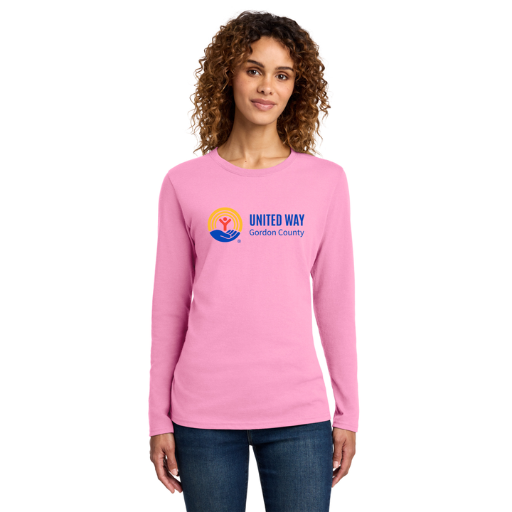 United Way Gordon County - Women's Long Sleeve Core Cotton Tee (LPC54LS)