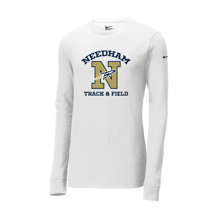 Needham T&F - Nike Dri FIT Cotton/Poly Long Sleeve Tee (NKBQ5230)