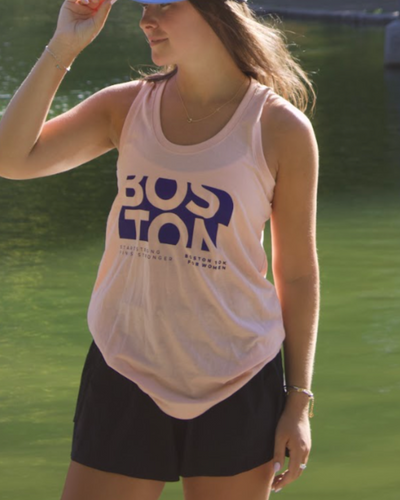 Boston 10K para mujeres - Camiseta de tirantes deportiva para mujer (DM138L)