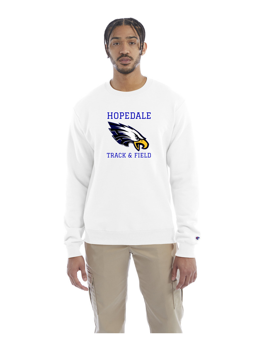 Sudadera con cuello redondo de Hopedale Track and Field - Champion (S600)