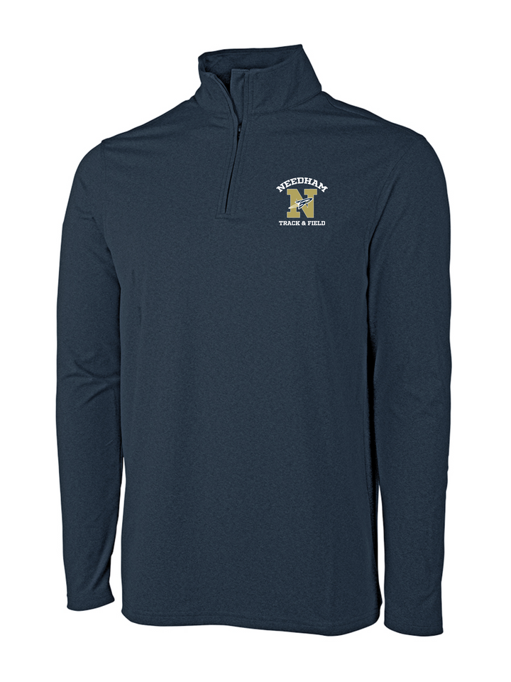 Needham Track & Field - Men's Heathered Eco-Logic Stretch Quarter Zip (9468)