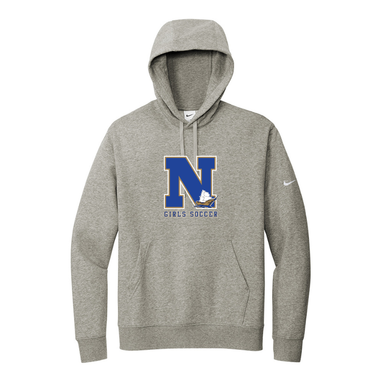 Norwell Girls Soccer - Nike Club Fleece Sleeve Swoosh Pullover Hoodie (NKDR1499)