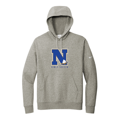 Sudadera con capucha y logo Nike Club Fleece Sleeve de Norwell Girls Soccer (NKDR1499)