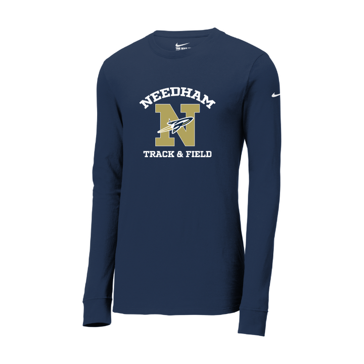 Needham T&F - Nike Dri FIT Cotton/Poly Long Sleeve Tee (NKBQ5230)