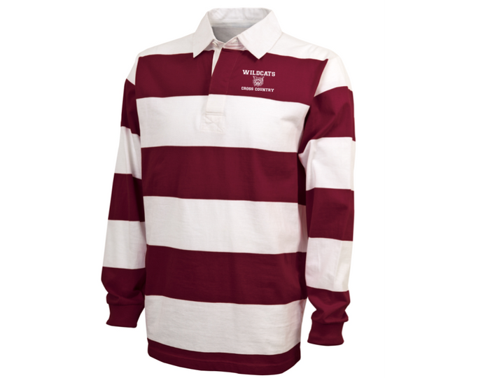 CAMISETA CLÁSICA DE RUGBY CROSS COUNTRY DE WEST BRIDGEWATER (9278) 