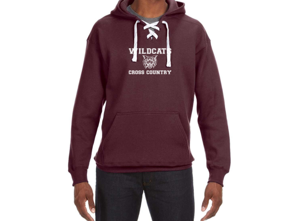 WEST BRIDGEWATER CROSS COUNTRY J AMERICA ADULT SPORT LACE HOODED SWEATSHIRT (JA8830)