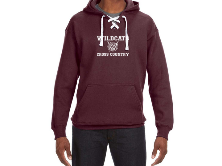 WEST BRIDGEWATER CROSS COUNTRY J AMERICA ADULT SPORT LACE HOODED SWEATSHIRT (JA8830)