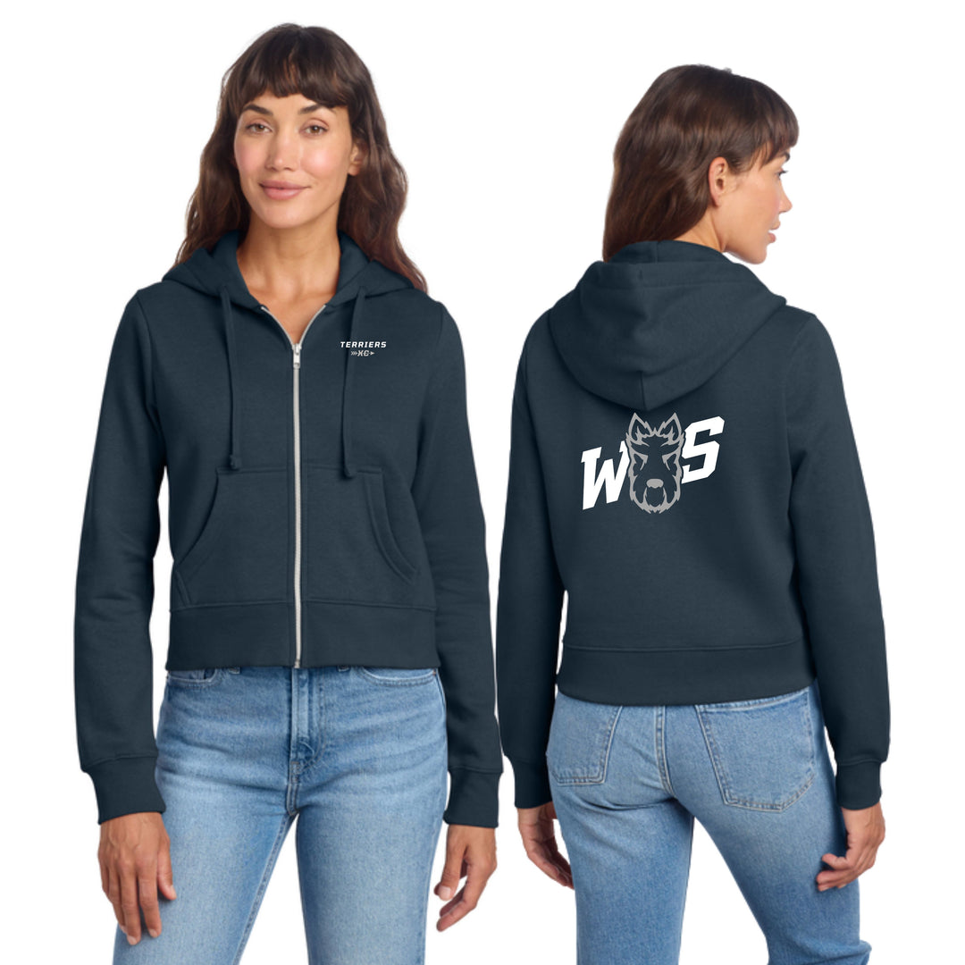 West Springfield XC- Ladies Fleece Zip Up Hoodie (DT6103)