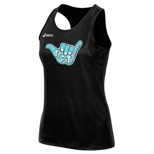 St Pete Run Fest - Asics Women's Rival II Singlet Black (TF2934) (S087)