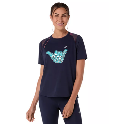 St Pete Run Fest - ASICS Women's Road SS Top Midnight (2012D371)