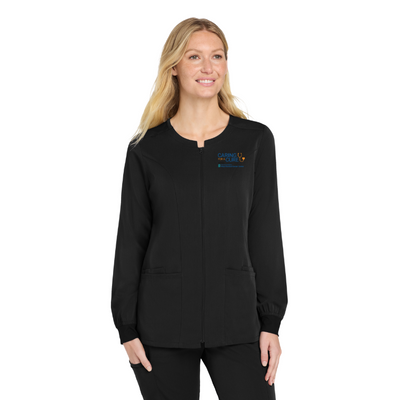 Caring for a Cure Women’s Premiere Flex™ Full-Zip Scrub Jacket (WW4088)