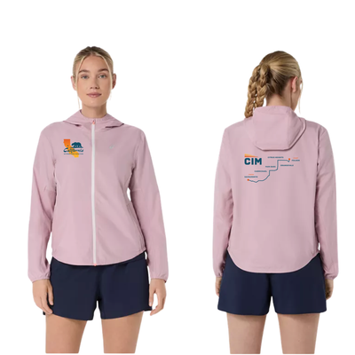 California International Marathon - ASICS Women's Silver Jacket Morganite (2012D148) (CIM-20 LC /CIM-17 Back)